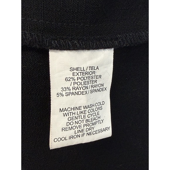 Sag Harbor Women's Blazer Jacket Size 10 Black Pockets One Button - Picture 6 of 7